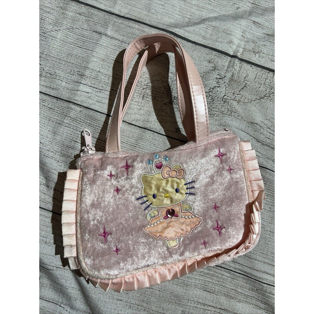 Vtg Hello Kitty Sanrio Purse Velvet Ballerina Tulle Collectable